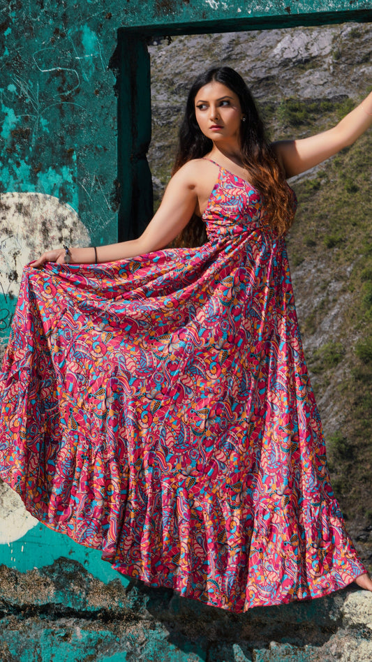 BOHO V-Neck Maxi Dress